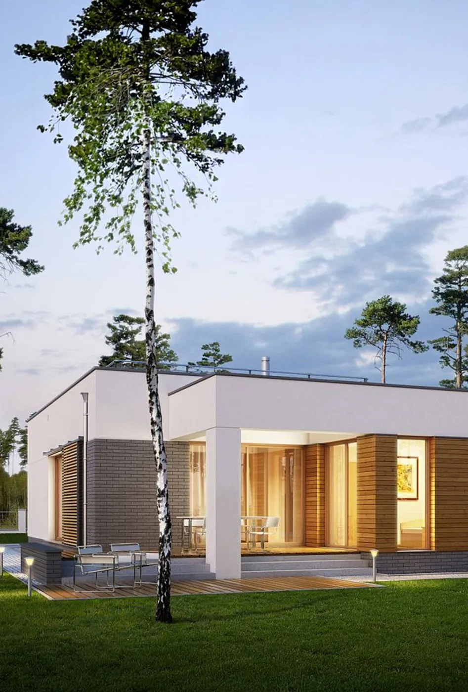 Projekty domów z aranżacją wnętrz
